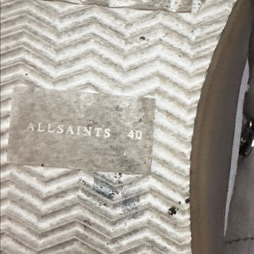 All Saints High-Top Suede Sneakers in Light Beige, Size 9 - Picture 8 of 8